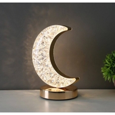 / Настільна лампа з кристалами та діамантами Creatice Table Lamp місяць new