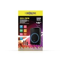 Акустична переносна колонка ZXX-7878 90Вт 15" 72х42х35см USB/SD/FM/BT/TWS/2MIC/ДК new