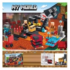 Конструктор Minecraft 1088 My World Пригоди в Незері 300 деталей new