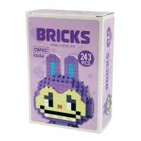 Конструктор піксельний 3054-E Labubu 243 деталі фіолетовий