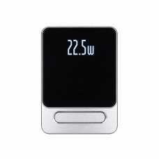 Універсальна мобільна батарея 10000 mAh A77 MagSafe 22.5 W повербанк з дисплеєм сріблястий