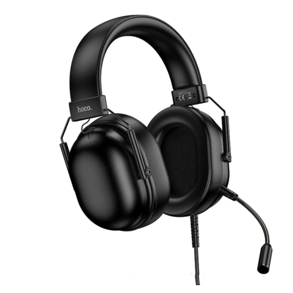 Навушники дротові геймерські HOCO W113 Dynamic AUX USB з мікрофоном чорний