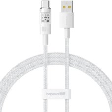 Кабель USB/Type-C 2 м Baseus Gem 100 Вт білий