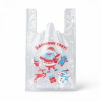 Пакет-майка поліетиленовий 60 х 40 см Санта Wellpacks прозорий