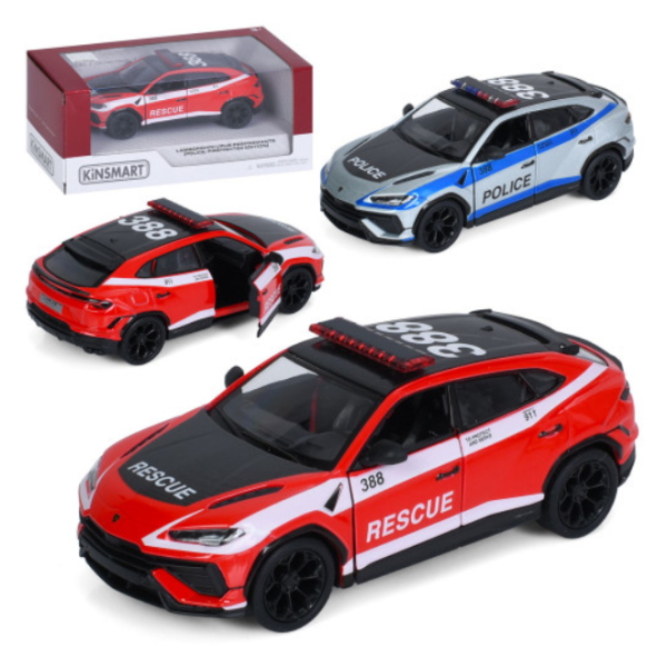 Іграшкова машинка моделька KiNSMART KT5447PR Lamborghini Urus Performante метал 12.5 см інерційна new