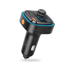FM-трансмітер модулятор XO BCC08 LED Bluetooth USB з дисплеєм чорний