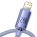 Кабель USB/Apple Lightning 1.2 м Baseus Crystal Shine 2.4 А фіолетовий