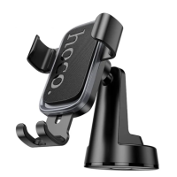 Автотримач для телефона HOCO H81 Vista Gravity Car holder (center console) Black Metal Gray new