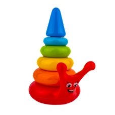 Іграшкова пірамідка Равлик Technok Toys 5255 пластик 4 кільця 20 см різнобарвний