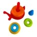 Іграшкова пірамідка Равлик Technok Toys 5255 пластик 4 кільця 20 см різнобарвний