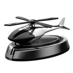 Ароматизатор для авто багаторазовий Вертоліт Vert-01 11 см сонячна батарея чорний з сірим