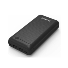 / УМБ Універсальна мобільна батарея (повербанк) Philips 20000 mAh, 2.1A , 2 USB, Type-C, чорний