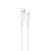 Кабель USB/micro-USB 1 м HOCO X97 Crystal 2.4 А білий