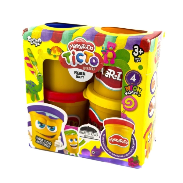 Набір тісто для ліплення 4 кольори Master Do мікс