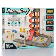 / Гараж RacingCar P3033 5 поверхів з машинками, дорожні знаки, 62 деталі