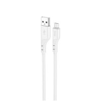 Кабель USB/micro-USB 1 м HOCO X97 Crystal 2.4 А білий