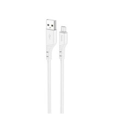 Кабель USB/micro-USB 1 м HOCO X97 Crystal 2.4 А білий