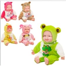 / Пупс  42 см, м'яконабивний, звук, мікс видів,  на бат-ці, в пакеті