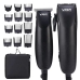 Машинки для стрижки волосся 2 шт VGR V-023 12 насадок чорний