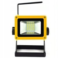 Акумуляторний прожектор з 3 акумуляторами (30W, 24LED) D15, Жовтий / Світлодіодний переносний ліхтар new