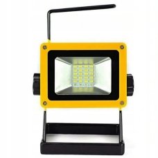 Акумуляторний прожектор з 3 акумуляторами (30W, 24LED) D15, Жовтий / Світлодіодний переносний ліхтар new