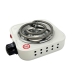Настільна електроплита спіральна 1 конфорка Hot Plate JX-500W метал 500 Вт білий