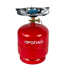 Газовий балон туристичний з пальником 8 л Vilgrand GC8L Пропан