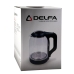 Електрочайник Delfa DK2650X скло 1.8 л чорний Електрочайник Delfa DK2650X скло 1.8 л чорний