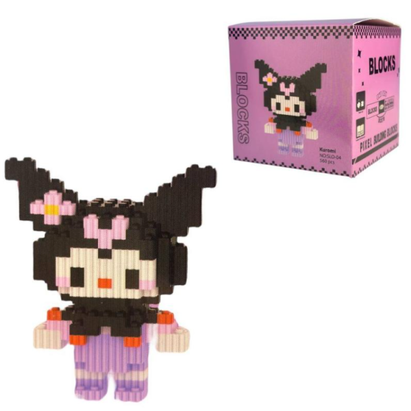 Конструктор піксельний 04-SLO Kuromi 560 деталей