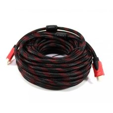 Кабель HDMI-HDMI 15 м чорний з червоним