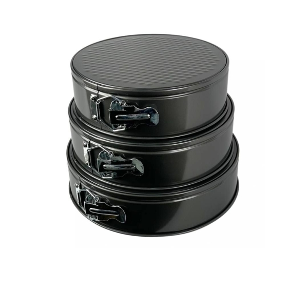 Набір форм для випікання 3 шт Empire 9845 антипригарне покриття кругла чорний