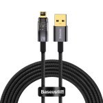 Кабель USB/Apple Lightning 2 м Baseus Explorer Auto Power-Off 2.4 А чорний