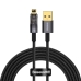 Кабель USB/Apple Lightning 2 м Baseus Explorer Auto Power-Off 2.4 А чорний