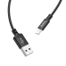 Кабель USB/Apple Lightning 2 м Hoco X14 2.4 А чорний