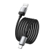 Кабель USB/Type-C 1 м HOCO X117 Star 3 A чорний зі сріблястим