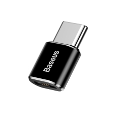 Перехідник microUSB F/Type-C M Baseus чорний