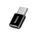 Перехідник microUSB F/Type-C M Baseus чорний