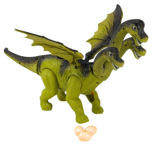 Інтерактивна іграшка Динозавр 891A зі звуковими та світловими ефектами 42 см зелений