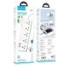 Мережевий фільтр-подовжувач 4 розетки HOCO AC13A 3хUSB/Type C 10 А 1.5 м білий