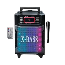 Колонка-валіза портативна з мікрофоном GOLON RX-2900 Bluetooth LED чорний