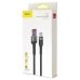 Кабель USB/Type-C 1 м Baseus Cafule HW QC USB Double-sided Blind Interpolation 40 Вт 5 А чорний з сірим