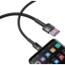 Кабель USB/Type-C 1 м Baseus Cafule HW QC USB Double-sided Blind Interpolation 40 Вт 5 А чорний з сірим