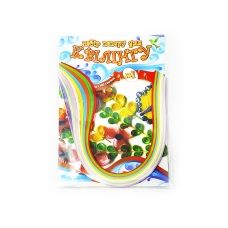 / Набір для  квілінга на планшеті №1 10 кольорів 100 смужок 5*400 мм