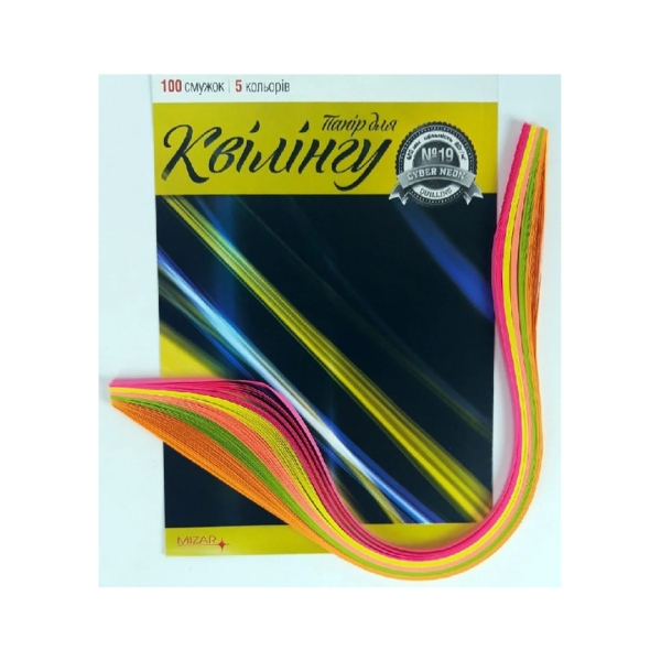 / Набір для  квілінга на планшеті №19 "Серія Cyber Neon" 420мм., 80гр/м2