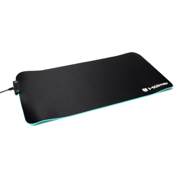 Килимок комп'ютерний Hölmer GMP-02RGB текстиль 800 х 300 мм з підсвіткою чорний