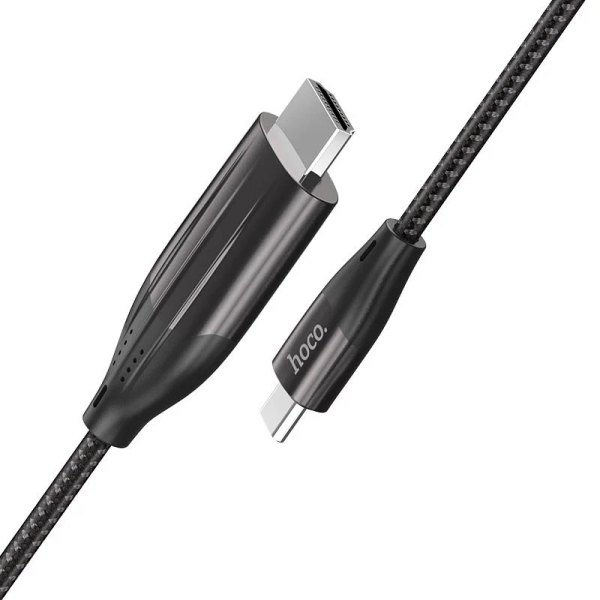 Відеокабель Type-C/HDMI 2 м Hoco UA16 сірий
