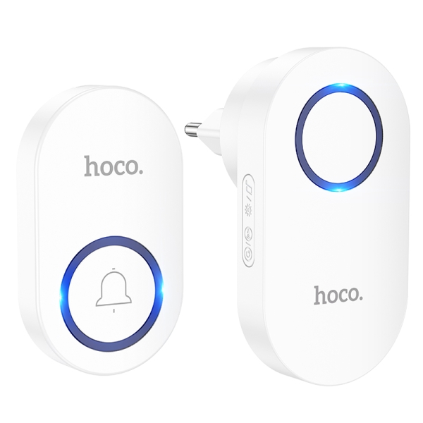 Дверний дзвінок Hoco HI25 акумулятор білий