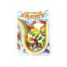 / Набір для  квілінга на планшеті №1 10 кольорів 100 смужок 5*400 мм