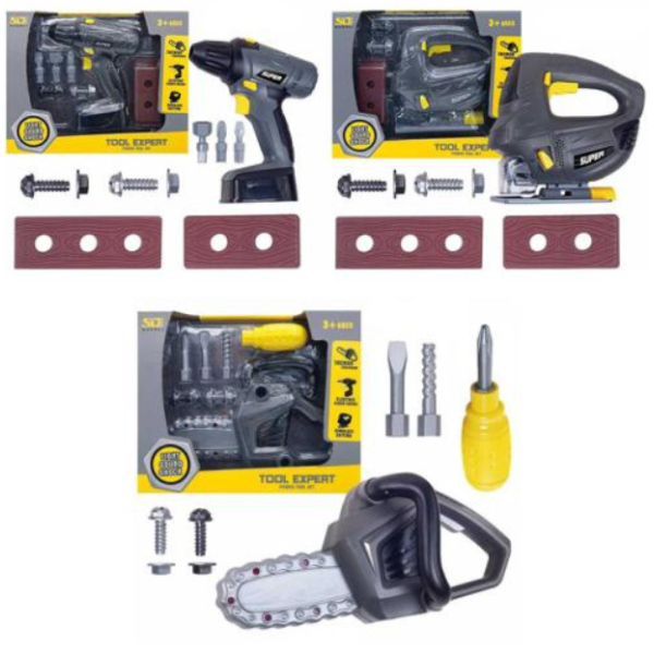 Набір інструментів 6816-17-18-1 (36шт) рухлива деталь, 3 види (шуруповерт, пила, електролобзик) new