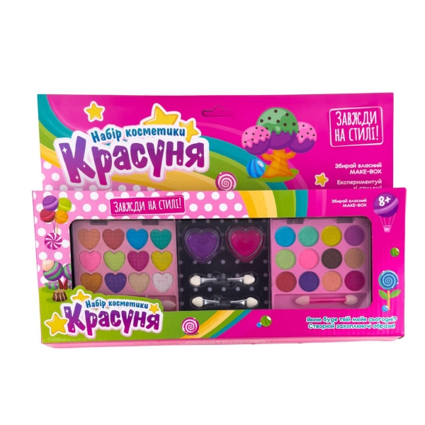 Дитячі тіні для повік Красуня 335-04D різнобарвний